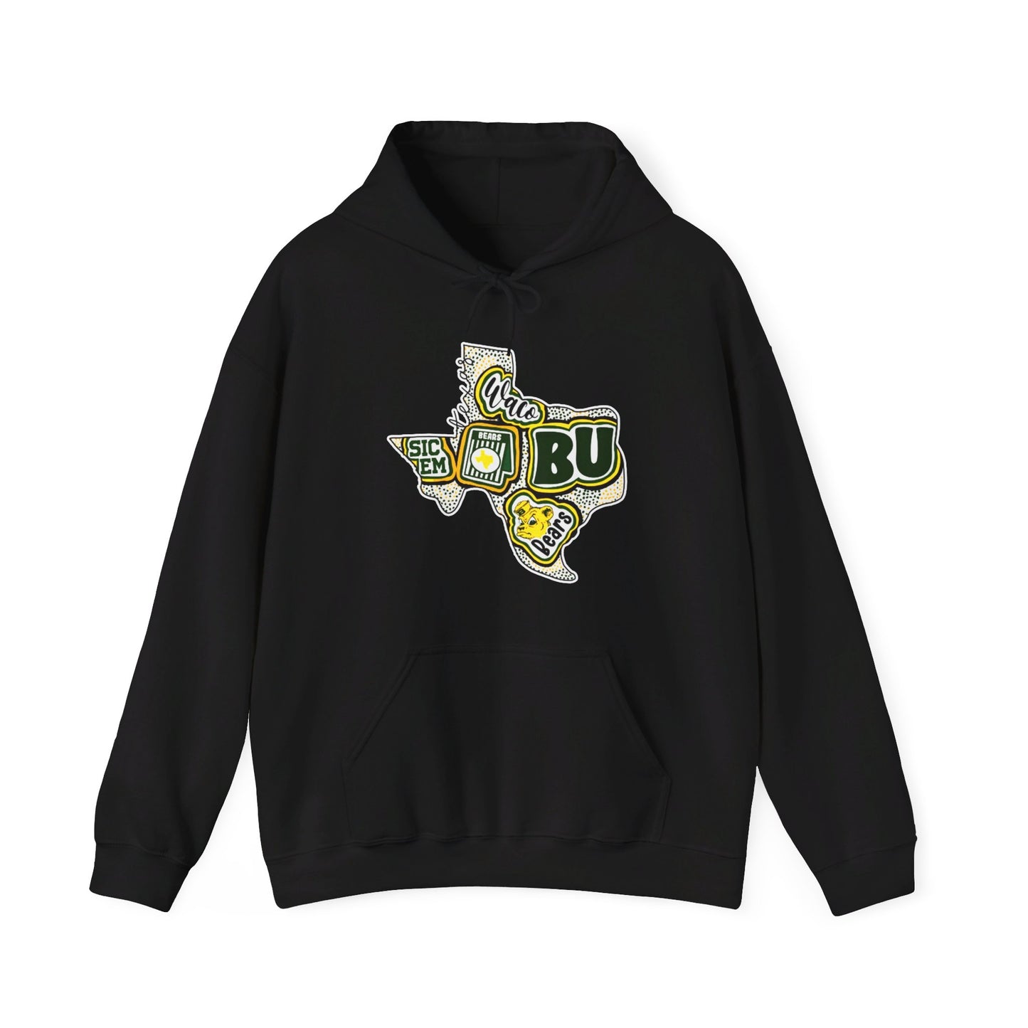 BU Texas Map Unisex Heavy Blend™ Hooded Sweatshirt