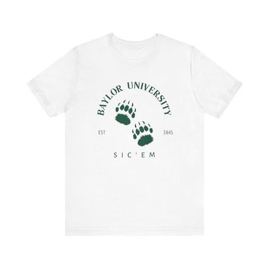 Baylor University Bear Paws Short Sleeve Tee