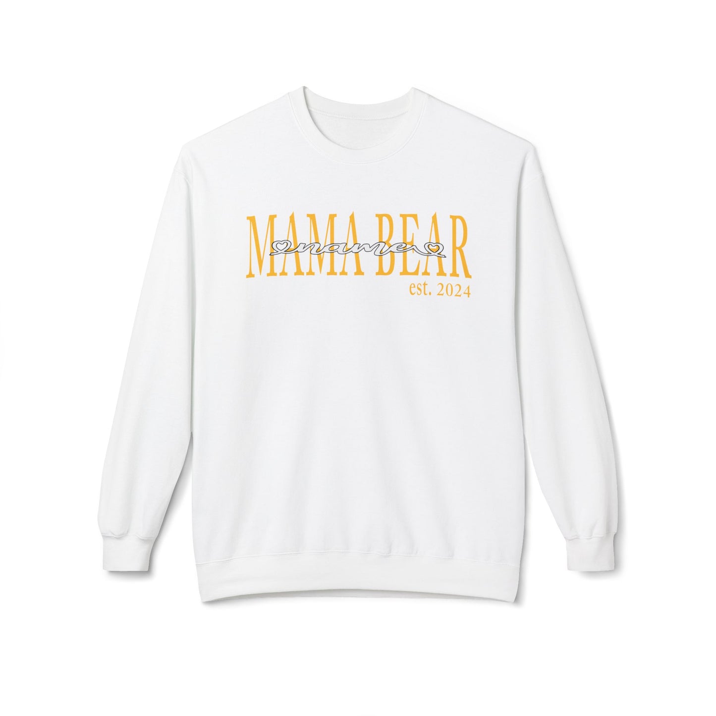 Mama Bear with customize name Crewneck Sweatshirt