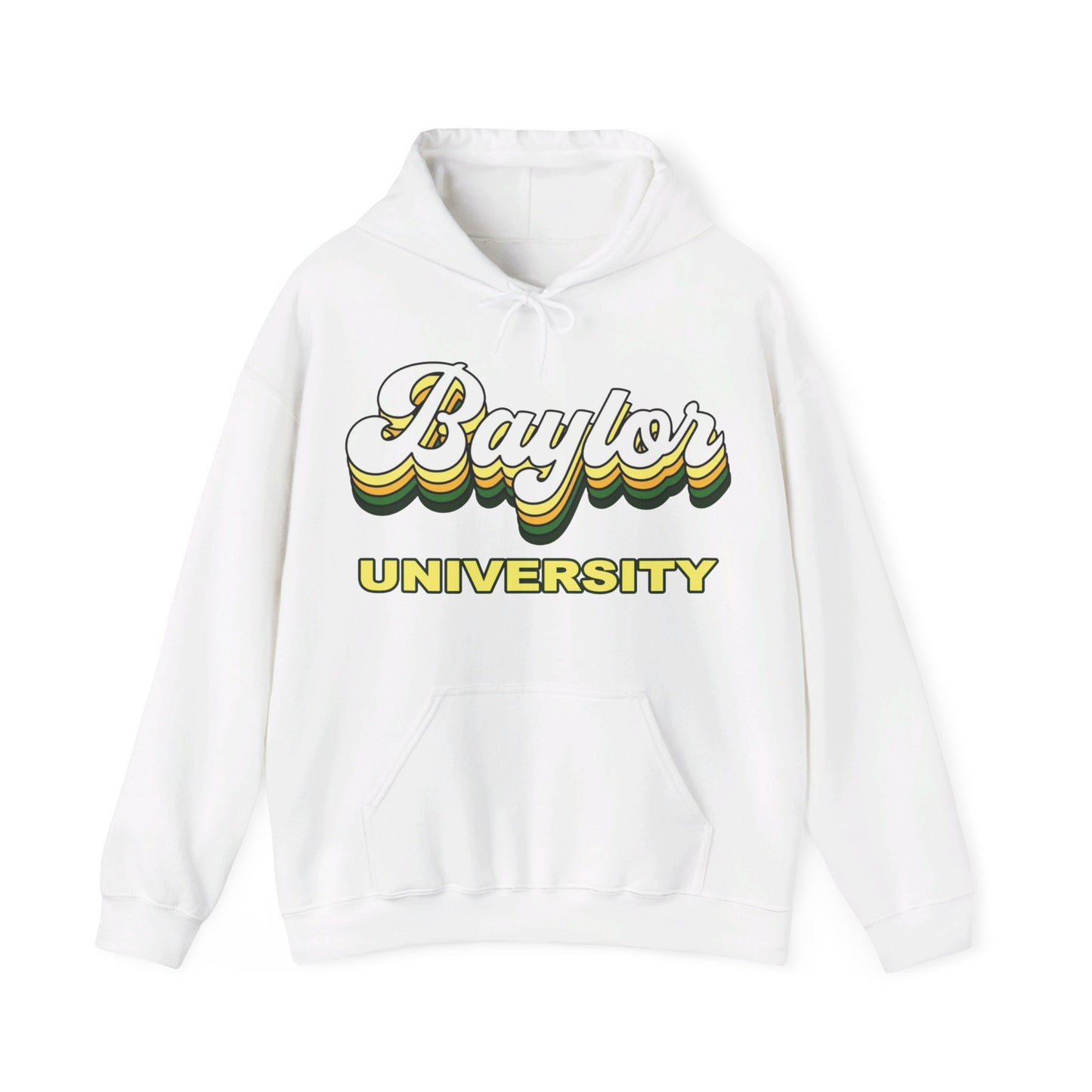 Baylor University Groovy Unisex Heavy Blend™ Hooded Sweatshirt