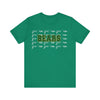 Bears with Sic 'Em Background  Short Sleeve Tee