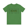 Bears with Sic 'Em Background  Short Sleeve Tee