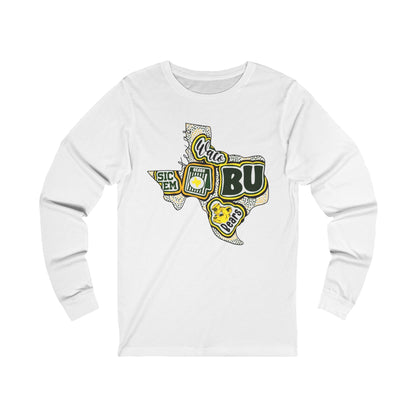 BU Texas Map Long Sleeve Tee