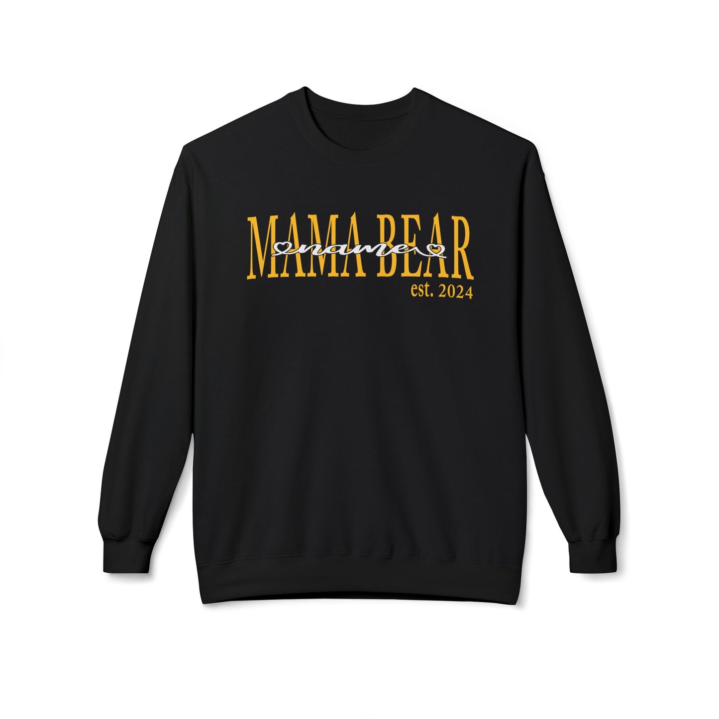 Mama Bear with customize name Crewneck Sweatshirt