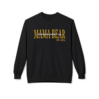 Mama Bear with customize name Crewneck Sweatshirt