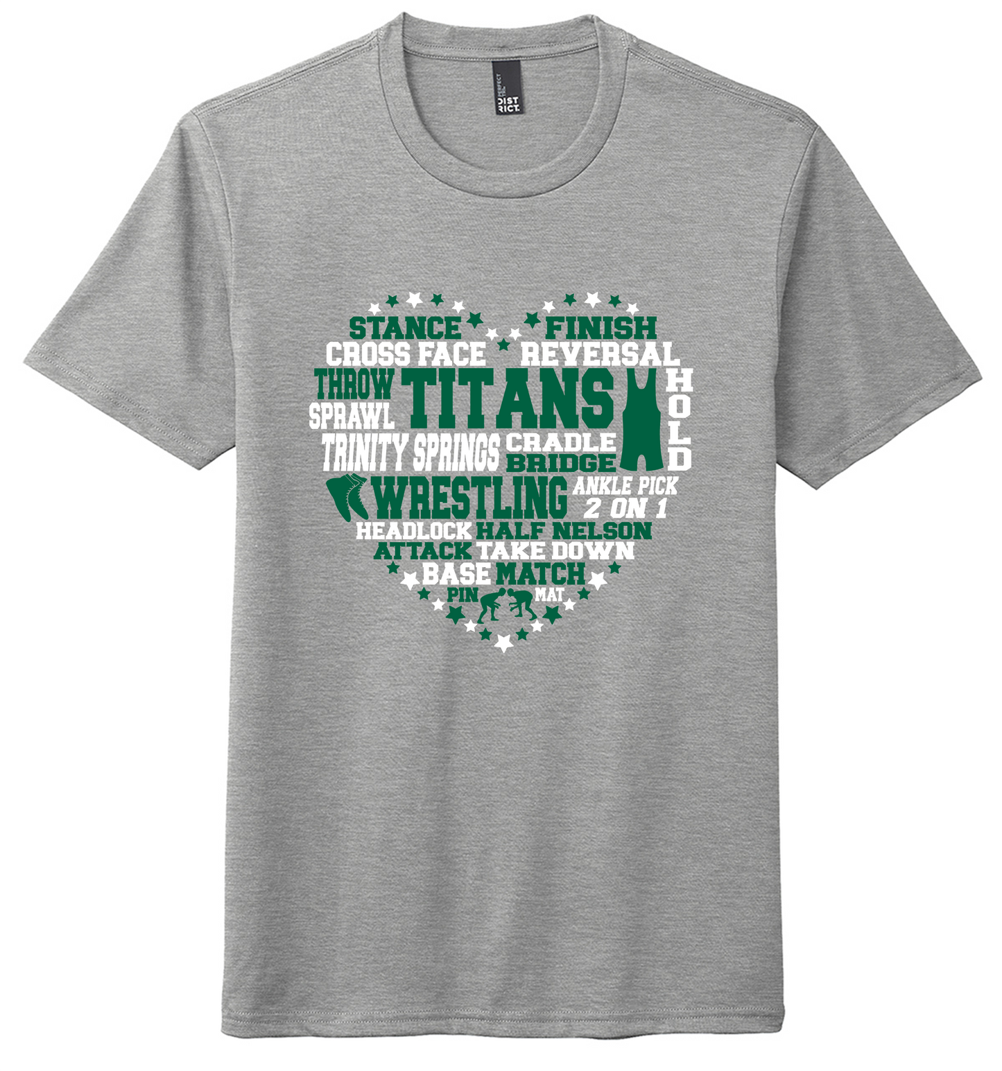 Trinity Springs Wrestling Heart T-Shirt