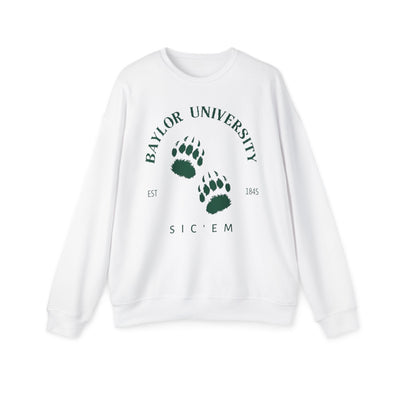 Baylor University Bear Paws Premium Super Soft Crewneck