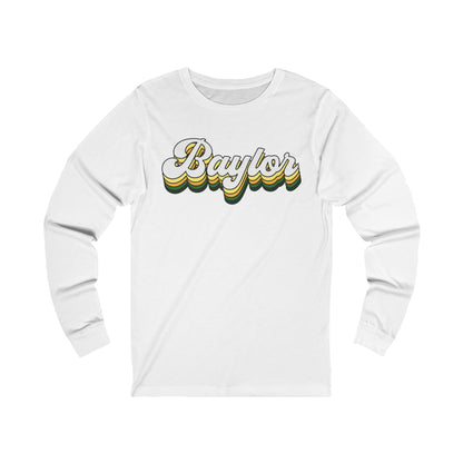 Baylor Groovy Long Sleeve Tee