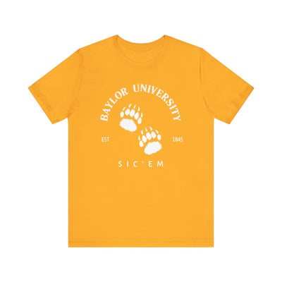 Baylor University Bear Paws Short Sleeve Tee