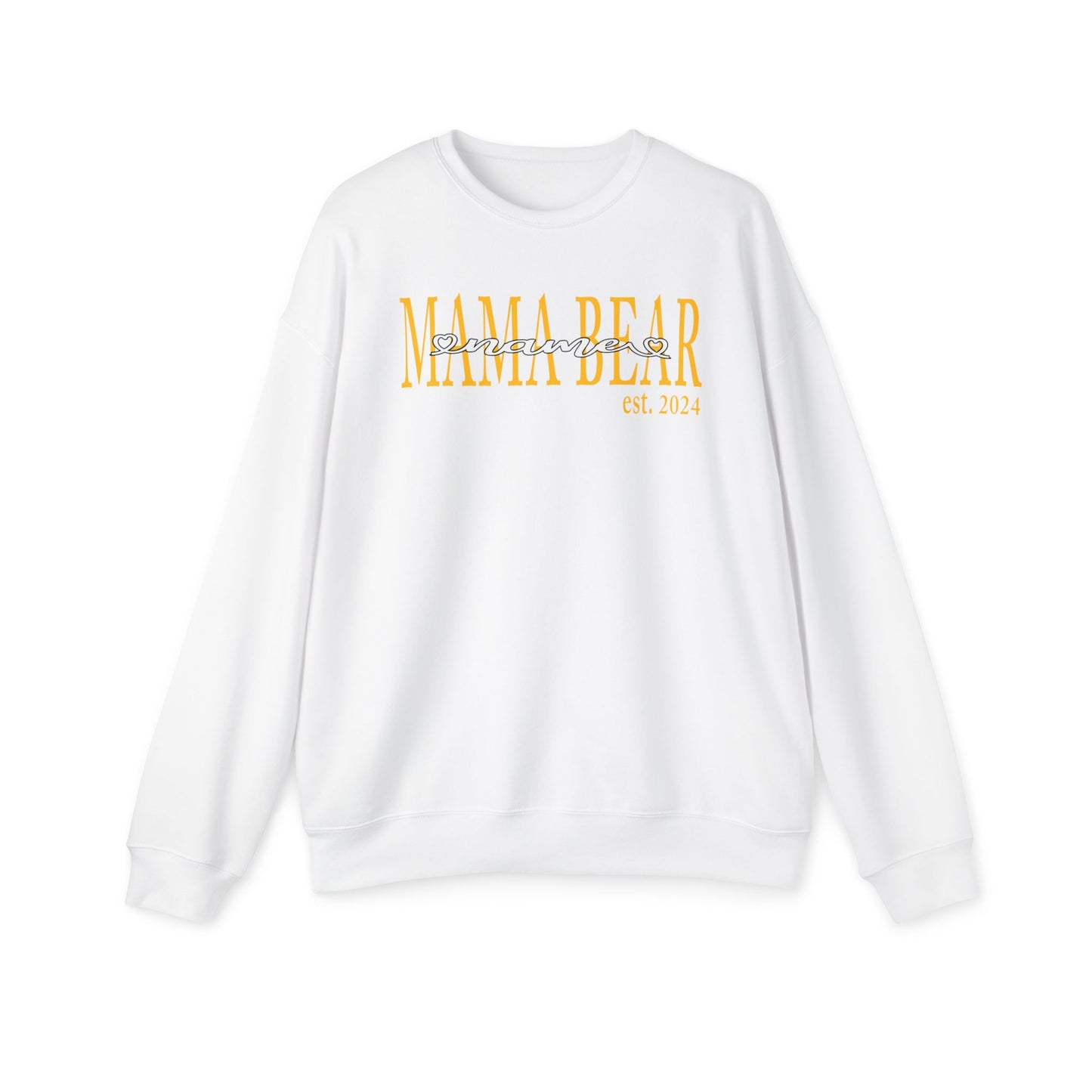 Mama Bear with customize name Premium Super Soft Crewneck