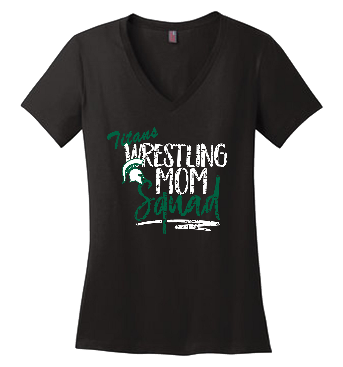 Trinity Springs Wrestling Mom Squad V-Neck T-Shirt (Women's Cut)