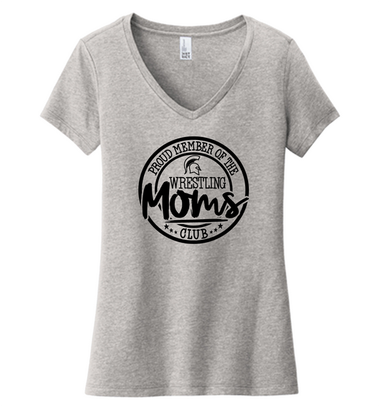 Trinity Springs Wrestling Mom’s Club V-Neck T-Shirt (Women's Cut)