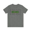 Bears with Sic 'Em Background  Short Sleeve Tee