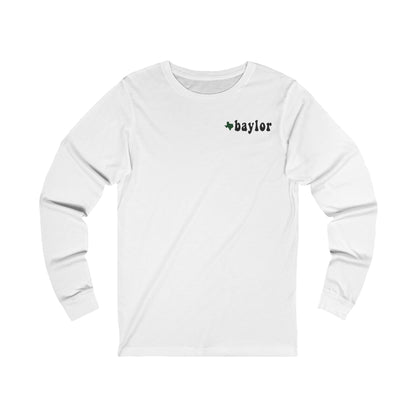 Baylor with Texas Map Long Sleeve Tee