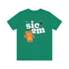 Baylor Sic 'Em front and back Short Sleeve Tee