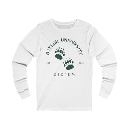 Baylor University Bear Paws Long Sleeve Tee