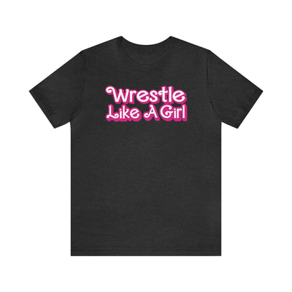 Wrestle Like A Girl in Barbie Font