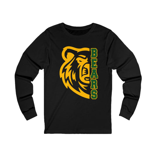 Baylor Bear Half-Faced Long Sleeve Tee