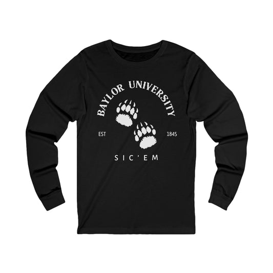 Baylor University Bear Paws Long Sleeve Tee