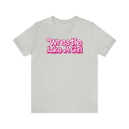 Wrestle Like A Girl in Barbie Font