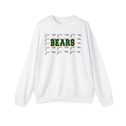 Bears with Sic 'Em Background Premium Super Soft Crewneck