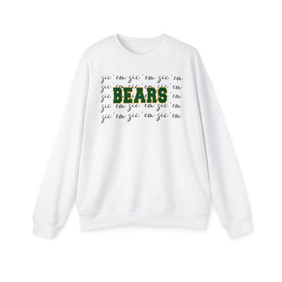 Bears with Sic 'Em Background Premium Super Soft Crewneck