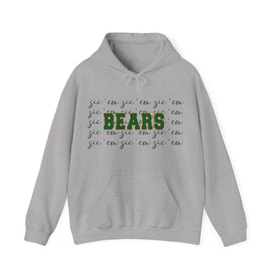 Bears with Sic 'Em Background Unisex Heavy Blend™ Hooded Sweatshirt