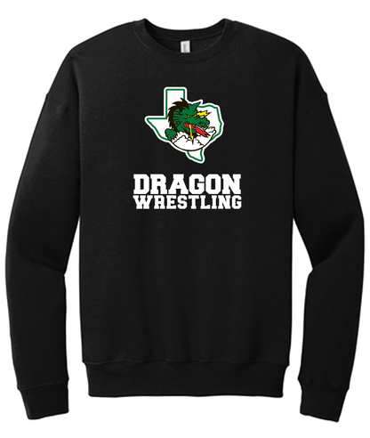 Dragon Wrestling Logo with Text Crewneck and Hoodies