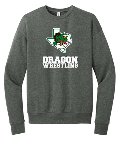 Dragon Wrestling Logo with Text Crewneck and Hoodies