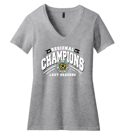 Carroll Lady Dragons Water Polo Team V-Neck