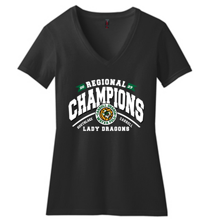 Carroll Lady Dragons Water Polo Team V-Neck