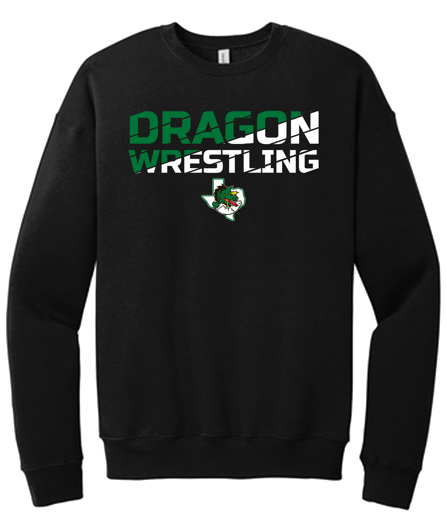 Dragon Wrestling Two-Tone Crewneck and Hoodies