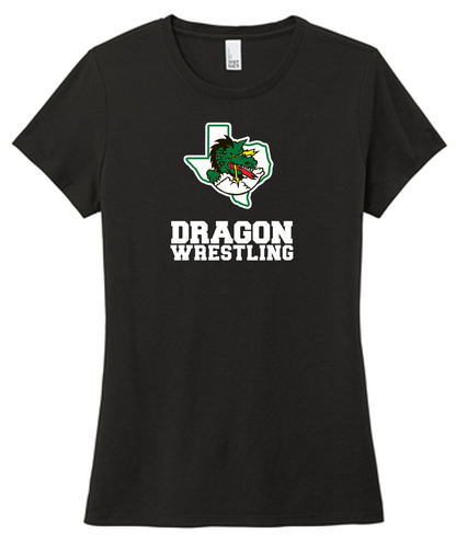 Dragon Wrestling Logo with Text  Women's Cut Styles