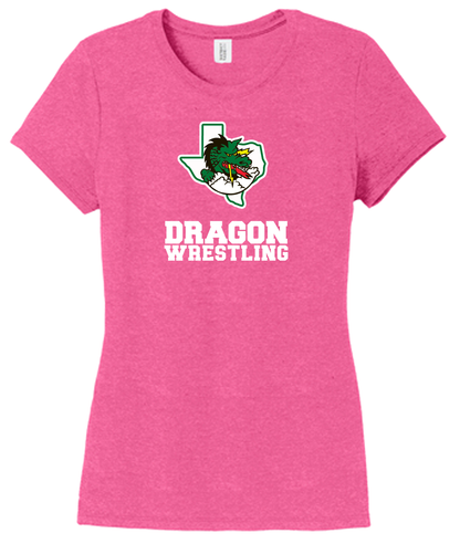 Dragon Wrestling Logo with Text  Women's Cut Styles