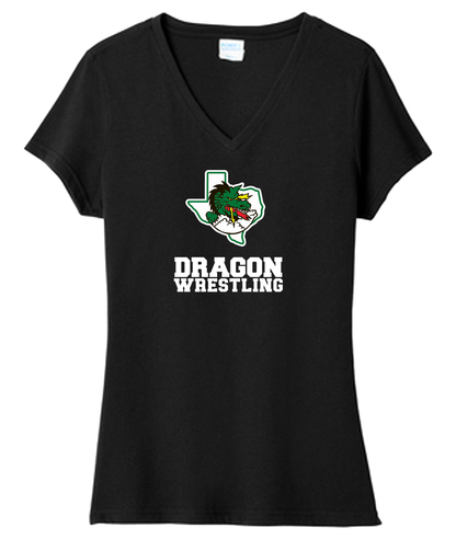 Dragon Wrestling Logo with Text  Women's Cut Styles