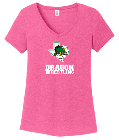 Dragon Wrestling Logo with Text  Women's Cut Styles