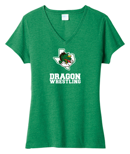 Dragon Wrestling Logo with Text  Women's Cut Styles