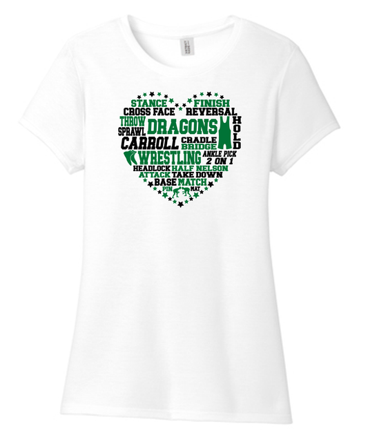 Dragon Wrestling Heart Women's Cut Styles