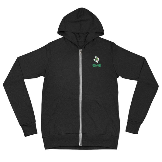 Dragon Wrestling Unisex zip hoodie (Embroidered)