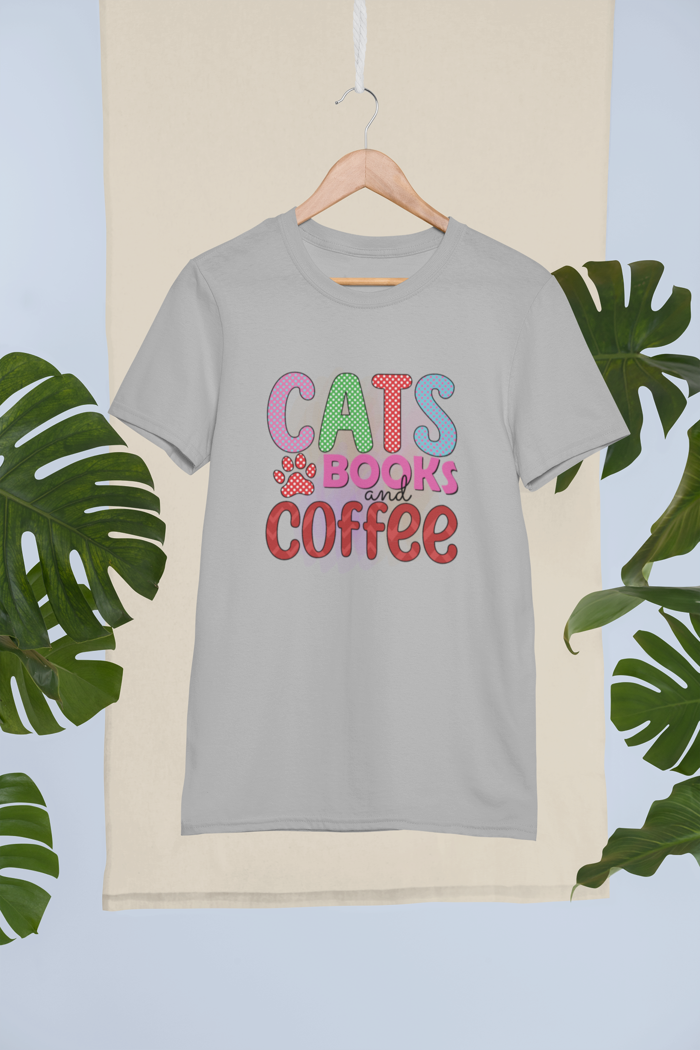 Cats, Books, and Coffee Design 1