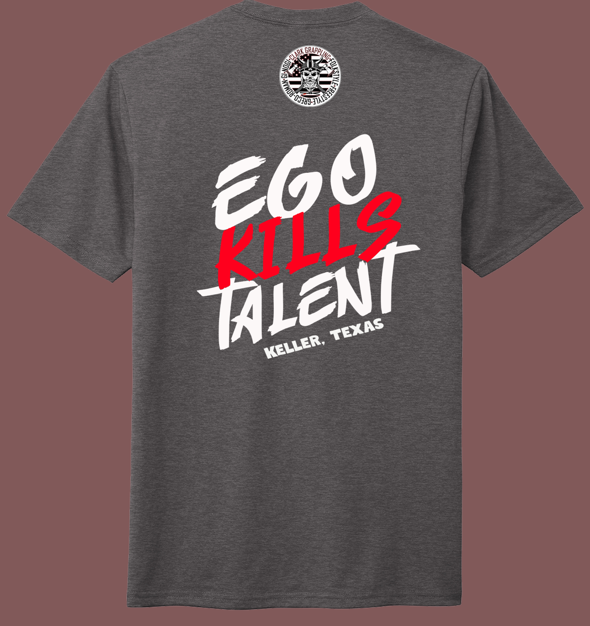 AAWC Ego Kills Talent T-Shirt (Curved Logo)