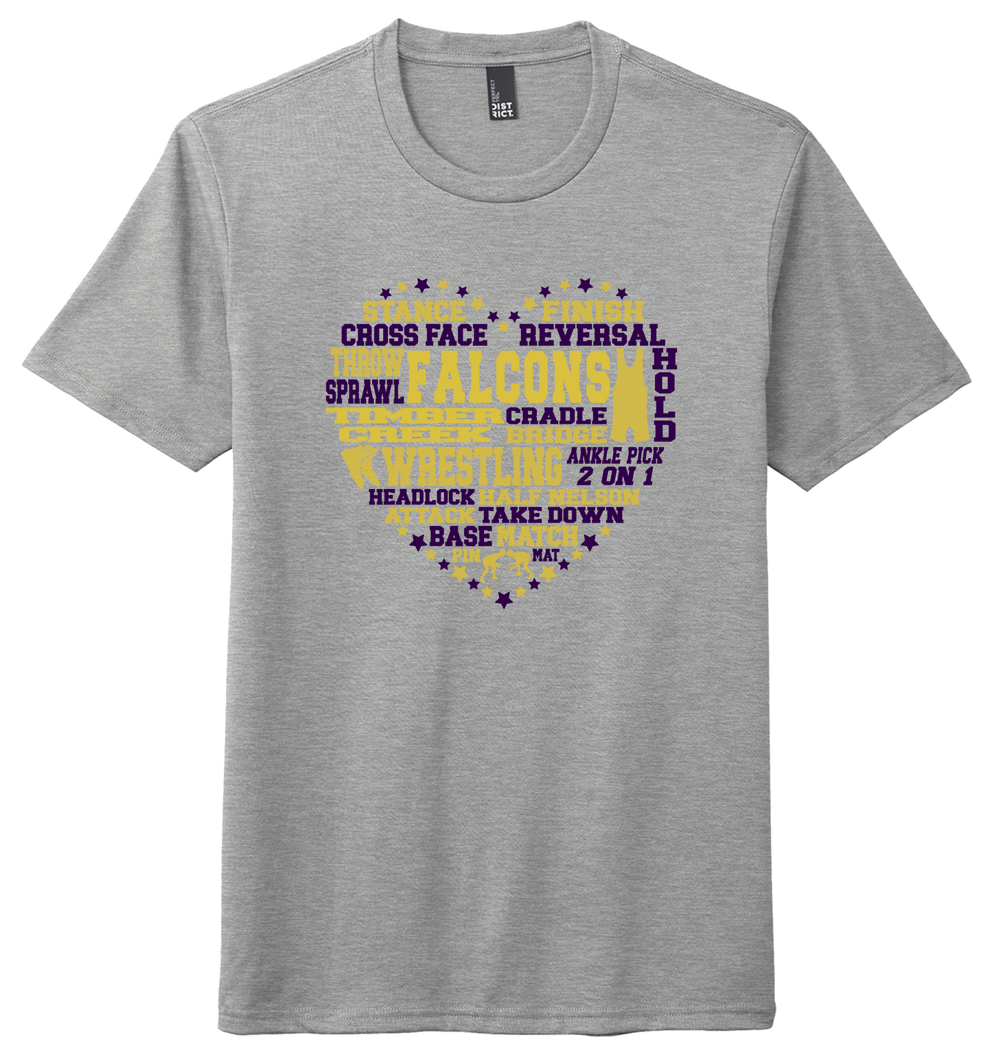 Timber Creek Wrestling Heart T-Shirt